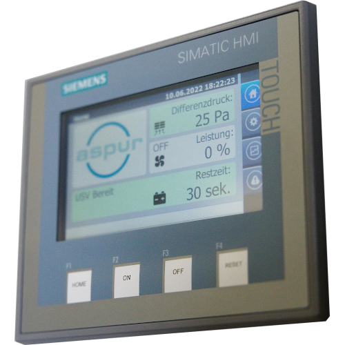 ASPUR aerotain3 controller Containment deduster Siemens LOGO control
